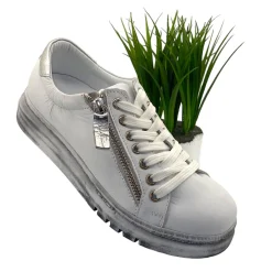 Tatter Sneaker - White/Silver - RS3
