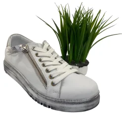 Tatter Sneaker - White/Silver - RS3