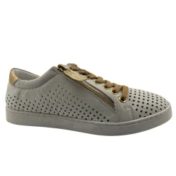 Temple Sneaker | White & Gold | RS31