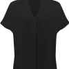 Textured Straight Top - Black - JR66