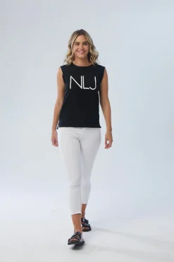 Thames Skinny Crop Jean - White - NLJ34