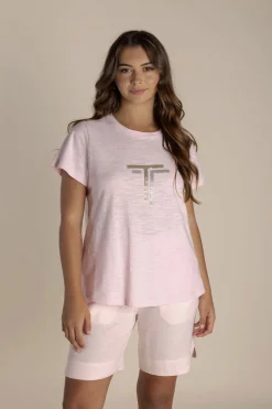Tia T-Shirt - Pale Pink - TT1