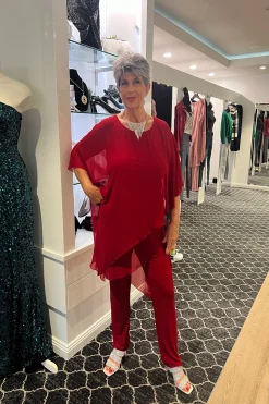 Tilly Jumpsuit - Red - SIS1