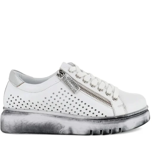 Timor Sneaker - White & Silver - RS28