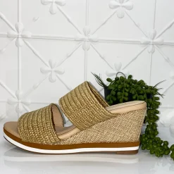 Tods Raffia Wedge | Natural | LQ1