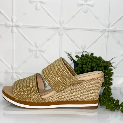 Tods Raffia Wedge | Natural | LQ1