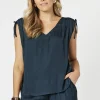 Traveller Luxe Top - Navy - HV10