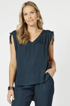 Traveller Luxe Top - Navy - HV10