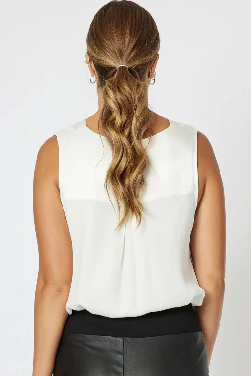 Tuxedo Cami - Ivory - HV17