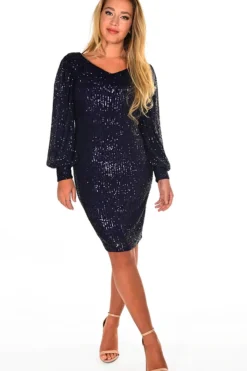 Valkyrie Dress - Navy - FL93