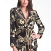 Velvet Jacket - Flower Print - PR9