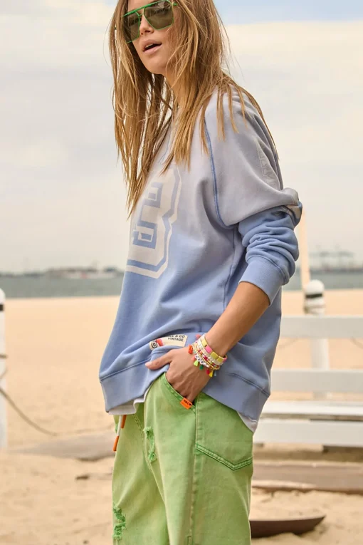Vintage Sun Fade Sweat - Blue - HC19