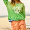 Vintage Sun Fade Sweat - Green - HC19