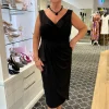 Waterfall Style Dress | Black | Z7