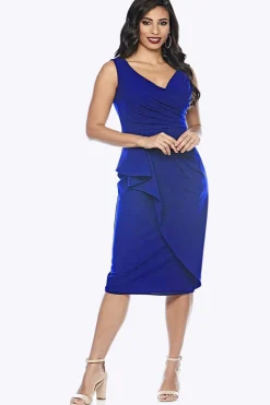 Waterfall Style Dress | Royal | Z7
