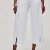 White Embellished Culotte Jeans - JR7