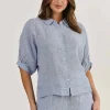 Winona Linen Top - Delta Gauze - OJ20