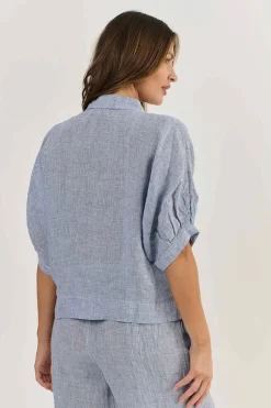 Winona Linen Top - Delta Gauze - OJ20