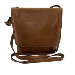 Zip Front Cross Over Bag - Tan - ML21