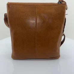 Zip Front Cross Over Bag - Tan - ML21