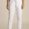 Zip Sweat Pant - White - TT26